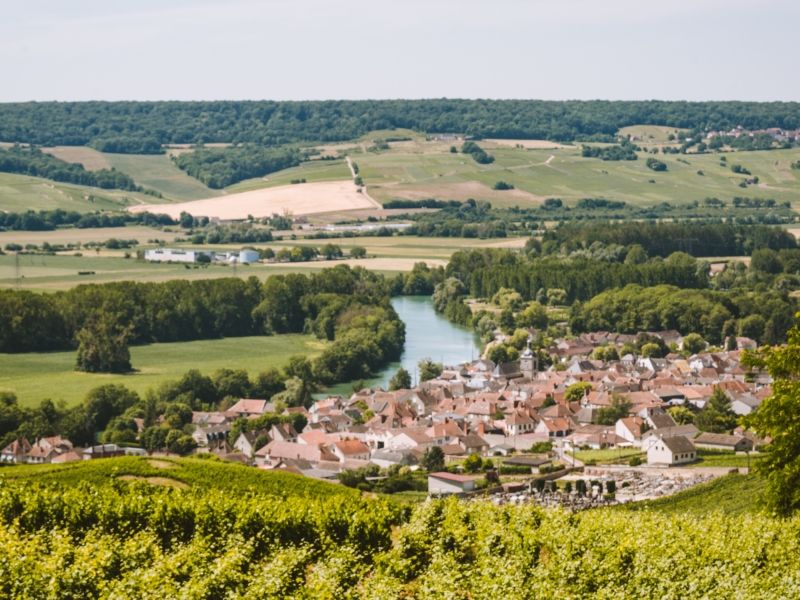 View of the Marne valley from the suites